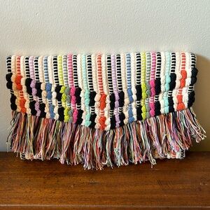 Stella & Dot Multicolor Woven Clutch